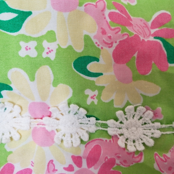 Vintage Lilly Pulitzer Rhino Floral Print Sheath Dress White Label Size 10 - Picture 8 of 15